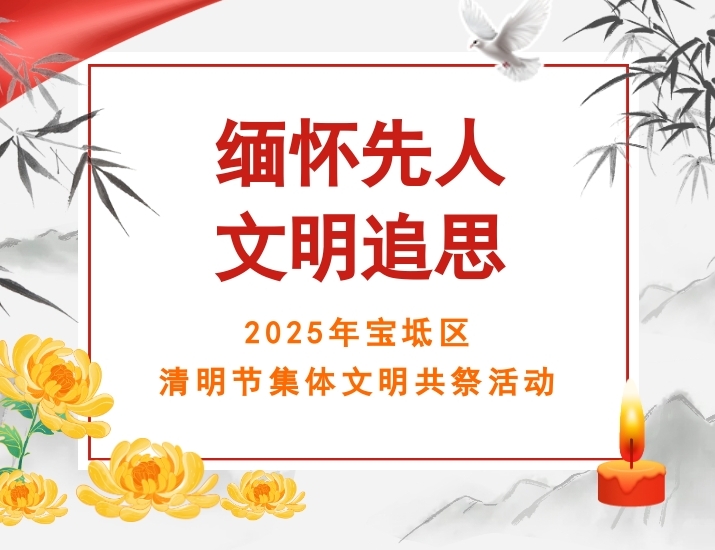 緬懷先人 文明追思——2025年寶坻區(qū)清明節(jié)集體文明共祭活動